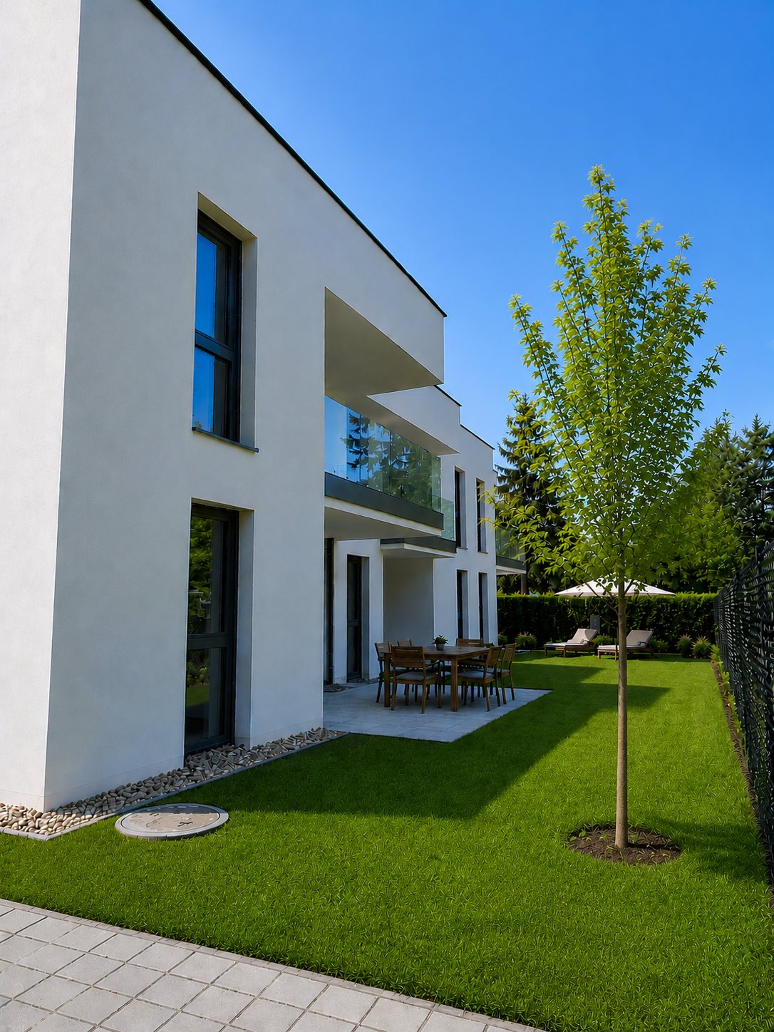 Gartenansicht des Projekts Türkengasse 1A